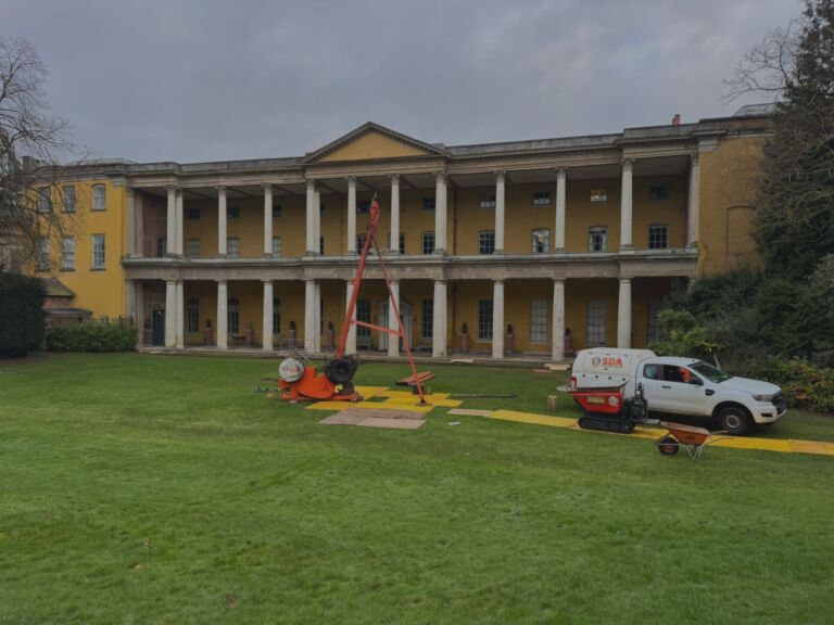 SDA van carrying out water bore hole drilling domestic services