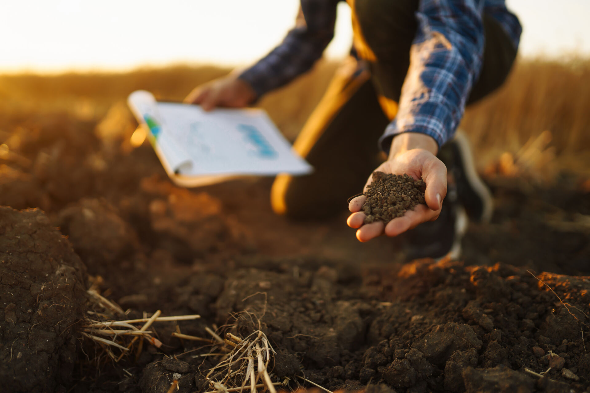 Ground testing for quality of soil